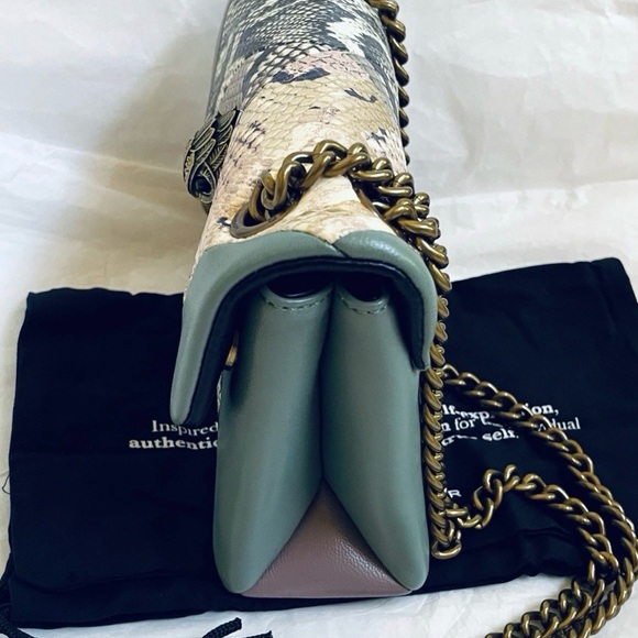 Kurt Geiger Mini Kensington X Multicolor Snake Print Shoulder Bag - Picture 5 of 11